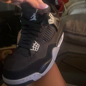 Jordan Black and White Sneakers